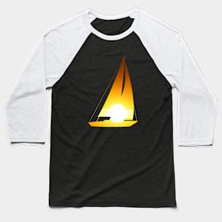 Sunset Sloop Baseball T-Shirt